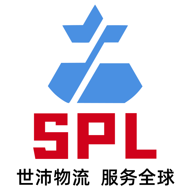 Company logo with blue and white colors, featuring SP initials, professional corporate identity design, clean and modern style